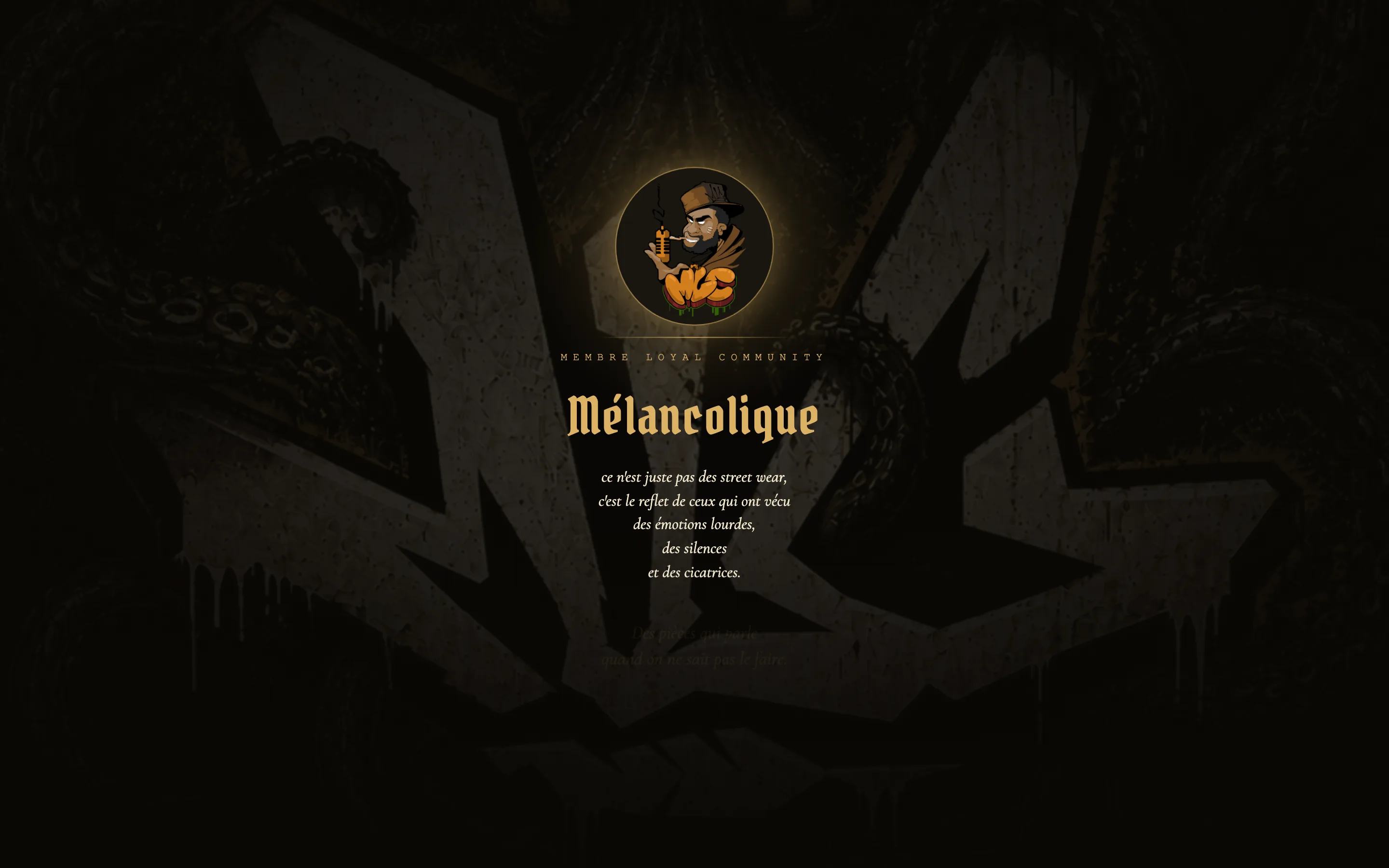 Vue desktop de l'application MLC : assistant Soumzy qui pose la question Ton style ? avec quatre options (Street, Élégant, Sport, Un peu de tout) en surimpression d'une photographie street.